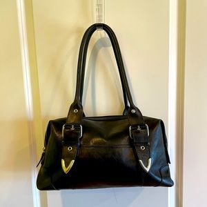 Wilsons Leather Black Handbag